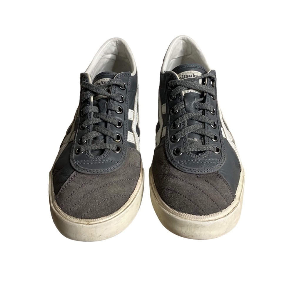 Onitsuka Tiger Men's Gray Low Top Leather Sneakers